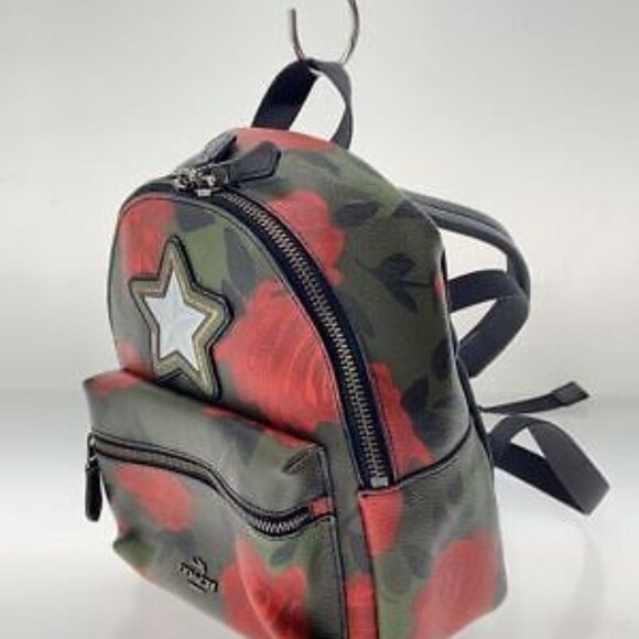 Like New Coach Camouflage Fairytale Rose w Star Mini Charlie Backpack - Picture 9 of 9